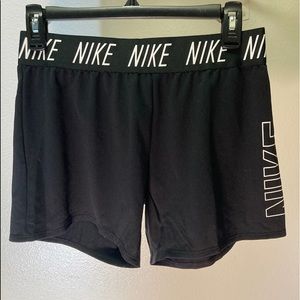 New Black Nike logo shorts.